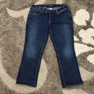 Silver Jeans Dark Blue Capri Jeans